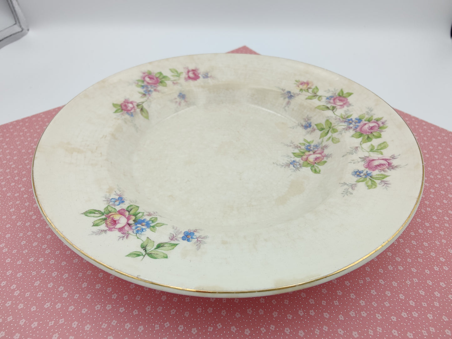 Symphony Salem VTG USA 28K Gold Rim Plate, 2 Available