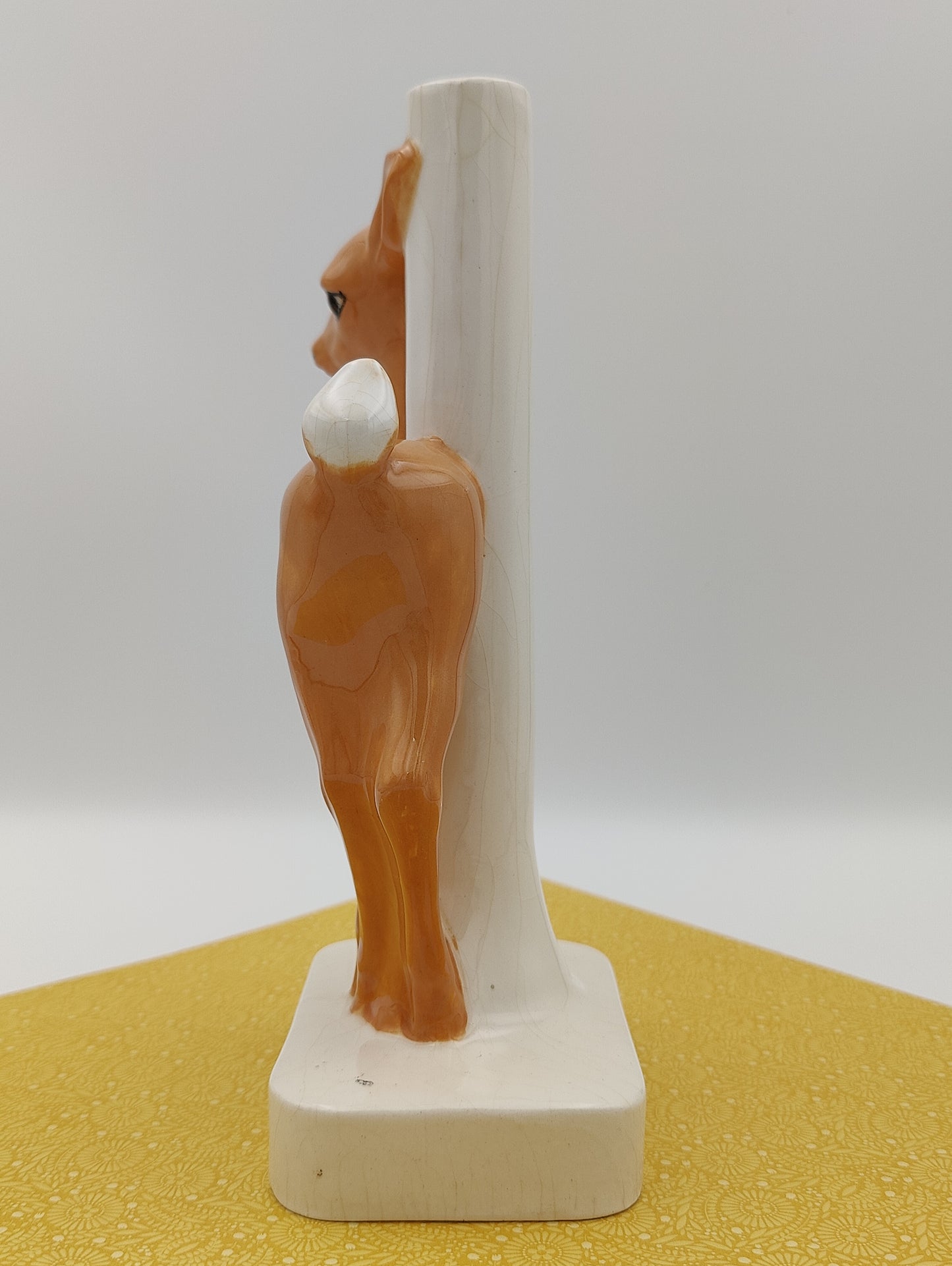 Vintage Fawn Lamp Base Figurine
