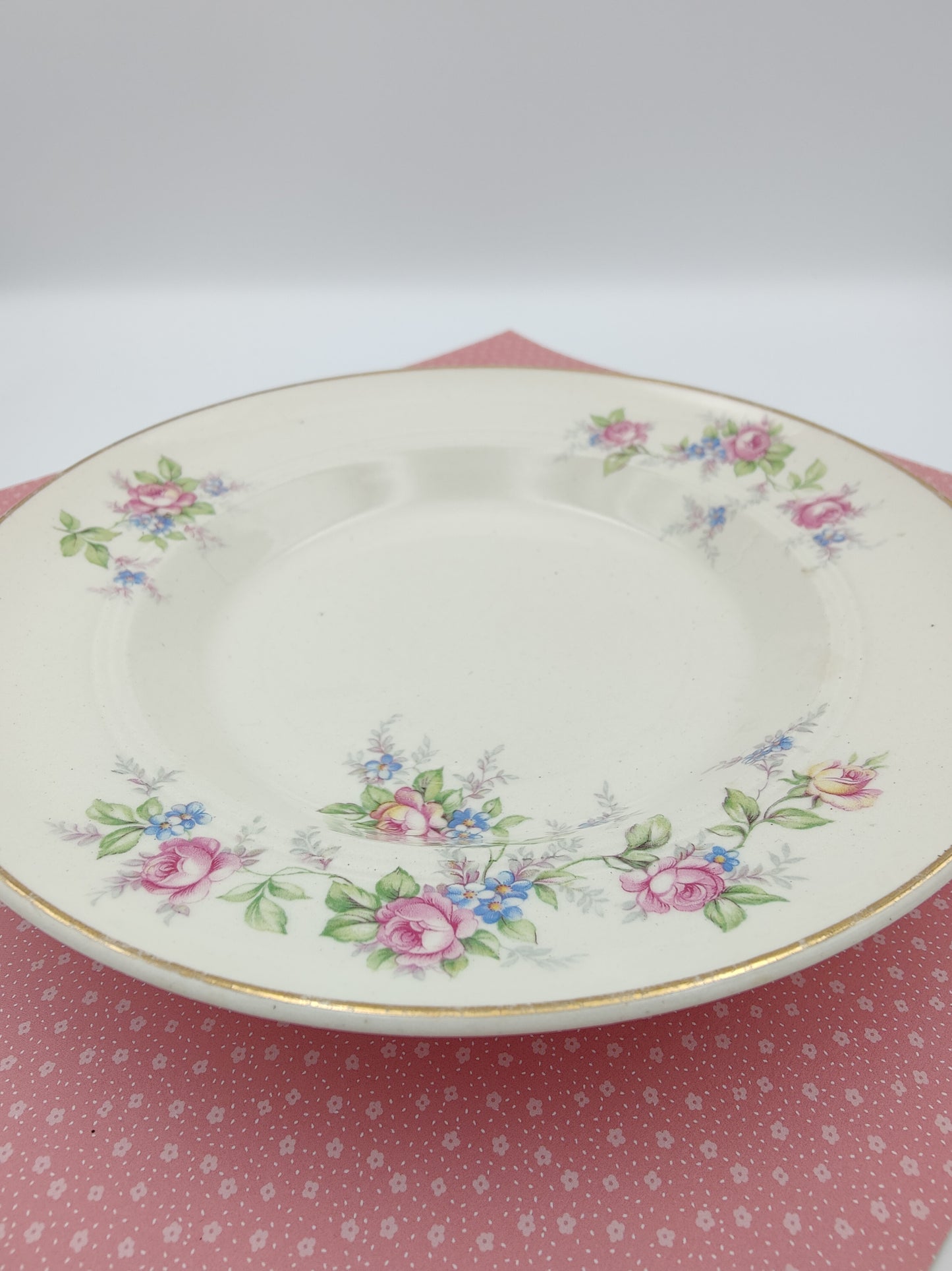 Symphony Salem VTG USA 28K Gold Rim Plate, 2 Available