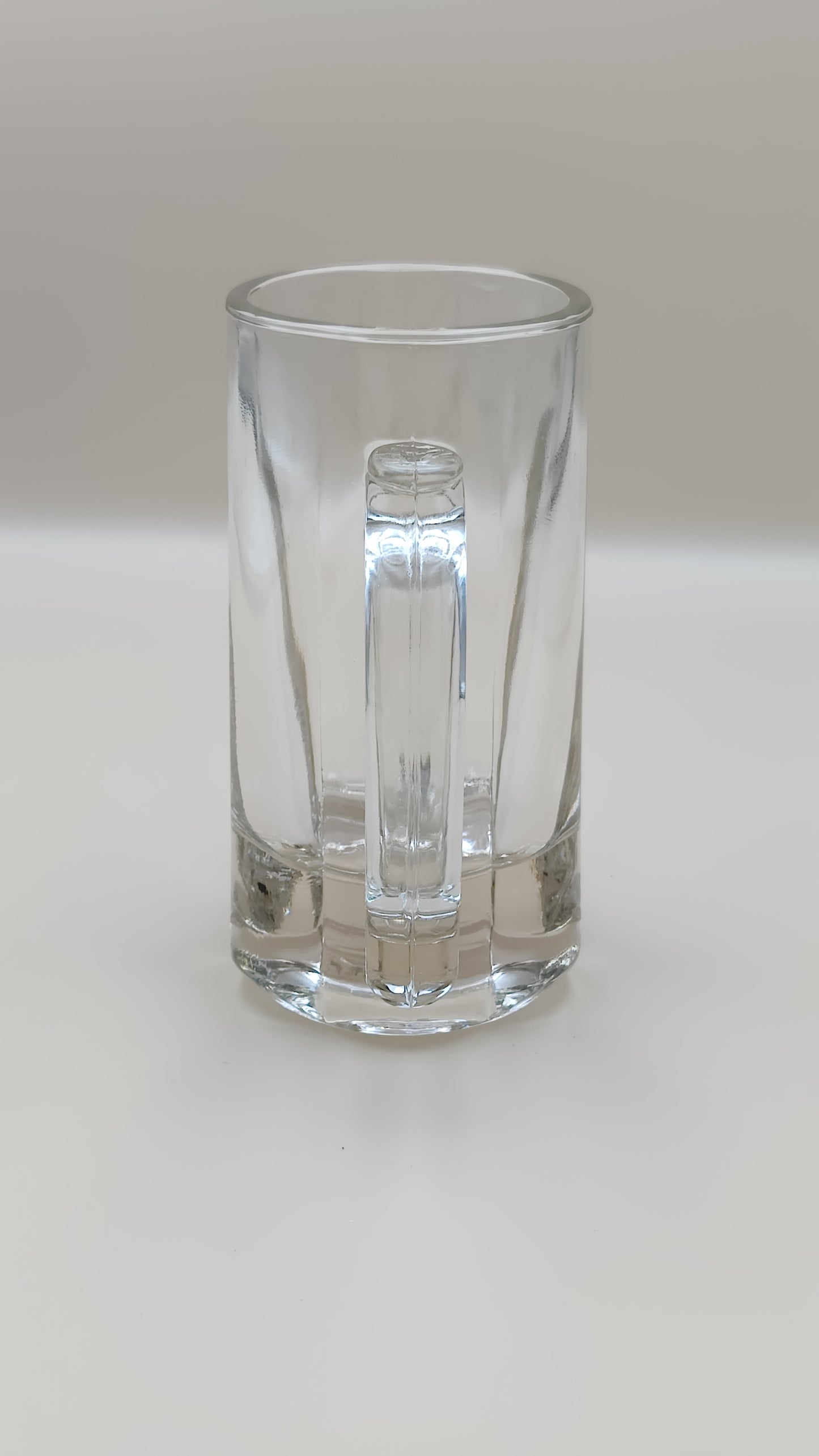 Vintage Heavy Libbey Glass Paneled Tavern Stein 6" Tall