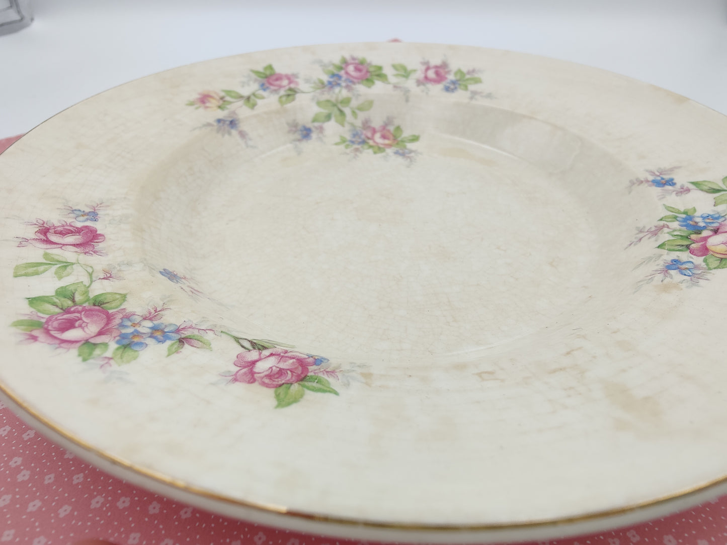 Symphony Salem VTG USA 28K Gold Rim Plate, 2 Available