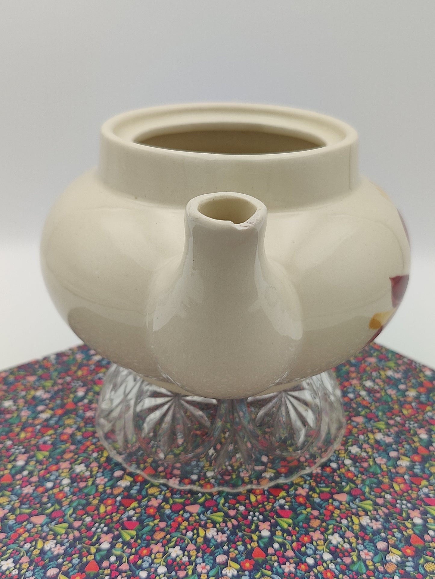 Shawnee Pottery Pennsylvania Dutch Teapot, Vintage 1940's, NO LID