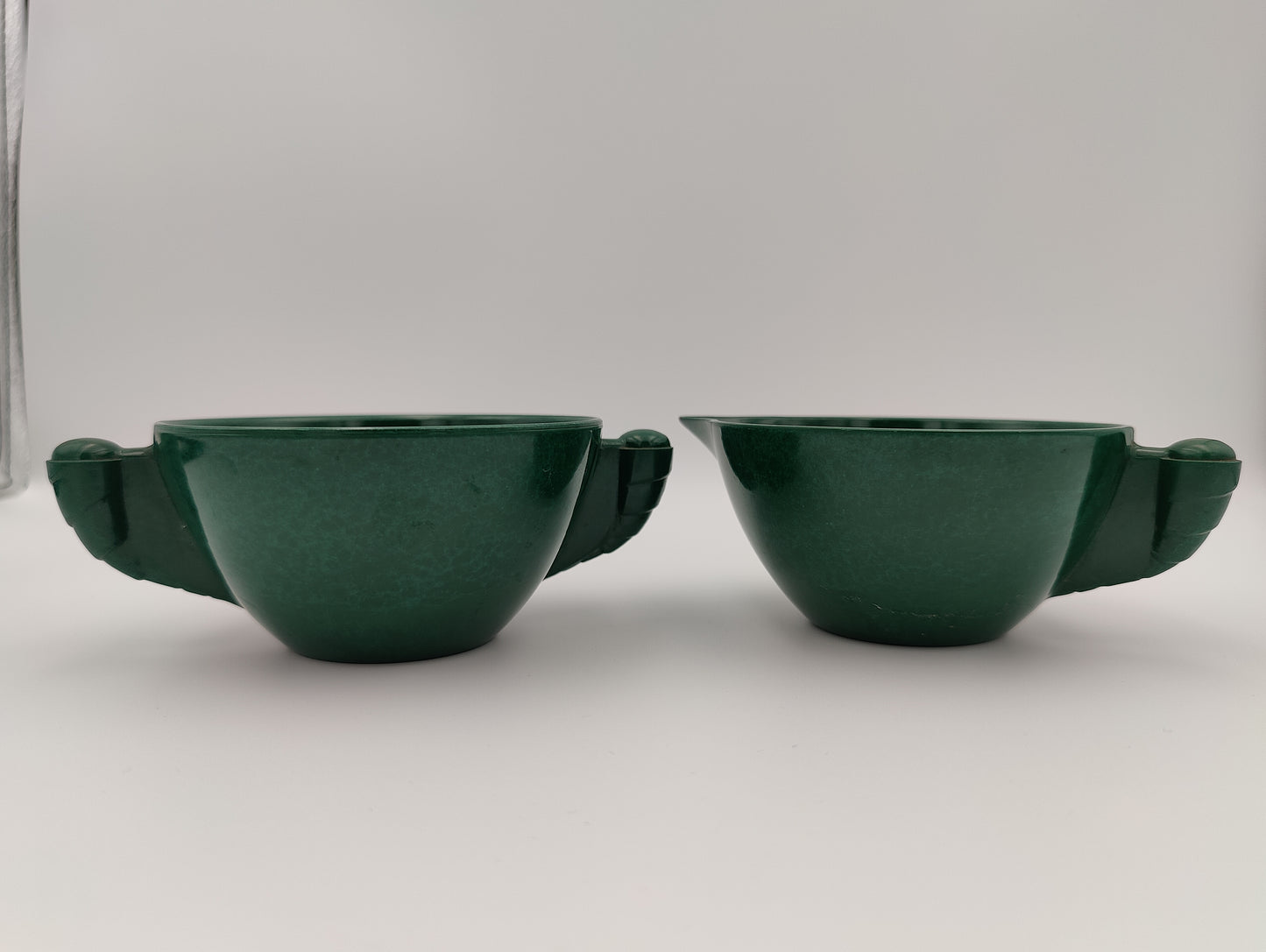 Branchell Co. Green Cream & Sugar Cups