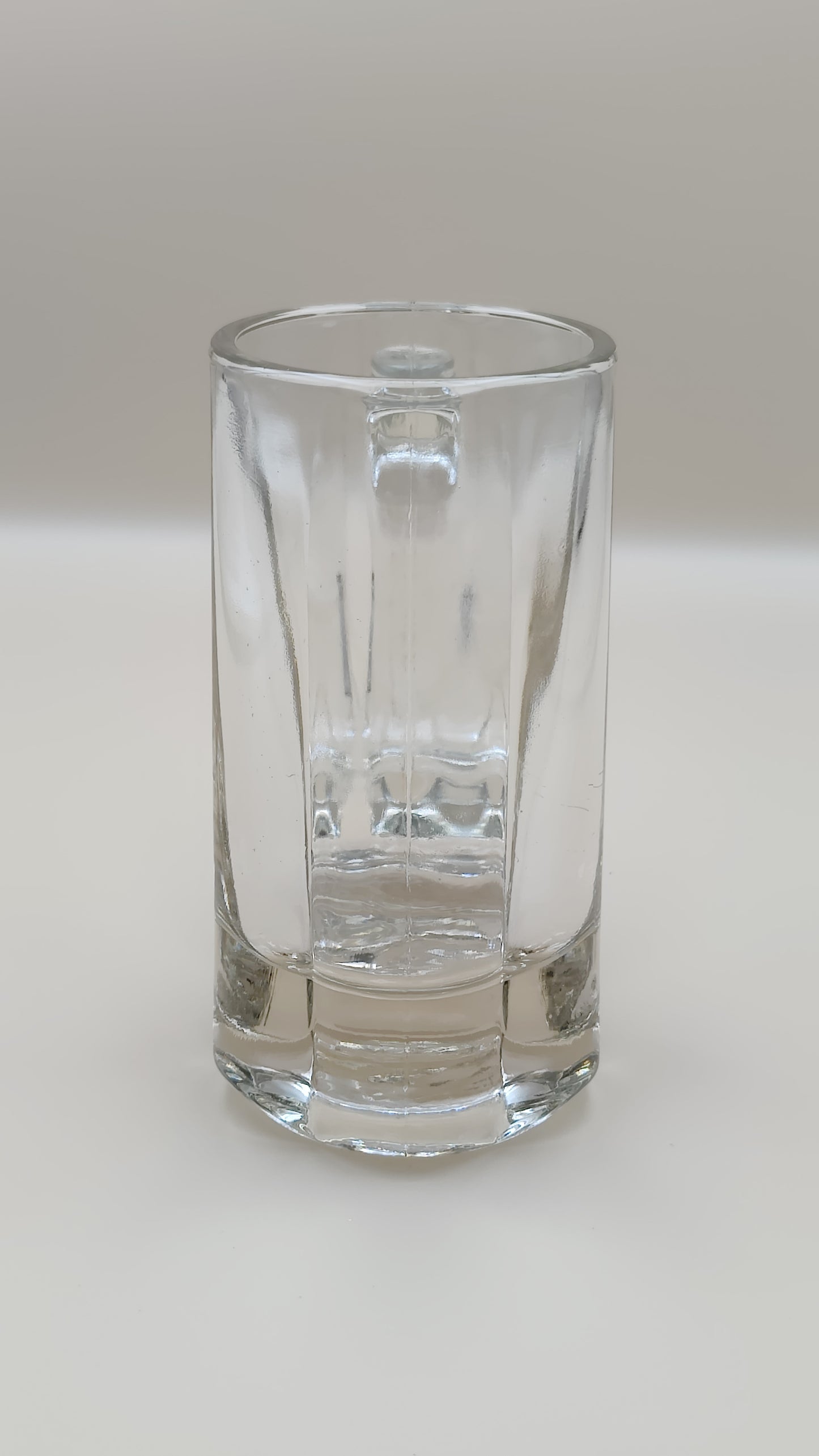 Vintage Heavy Libbey Glass Paneled Tavern Stein 6" Tall