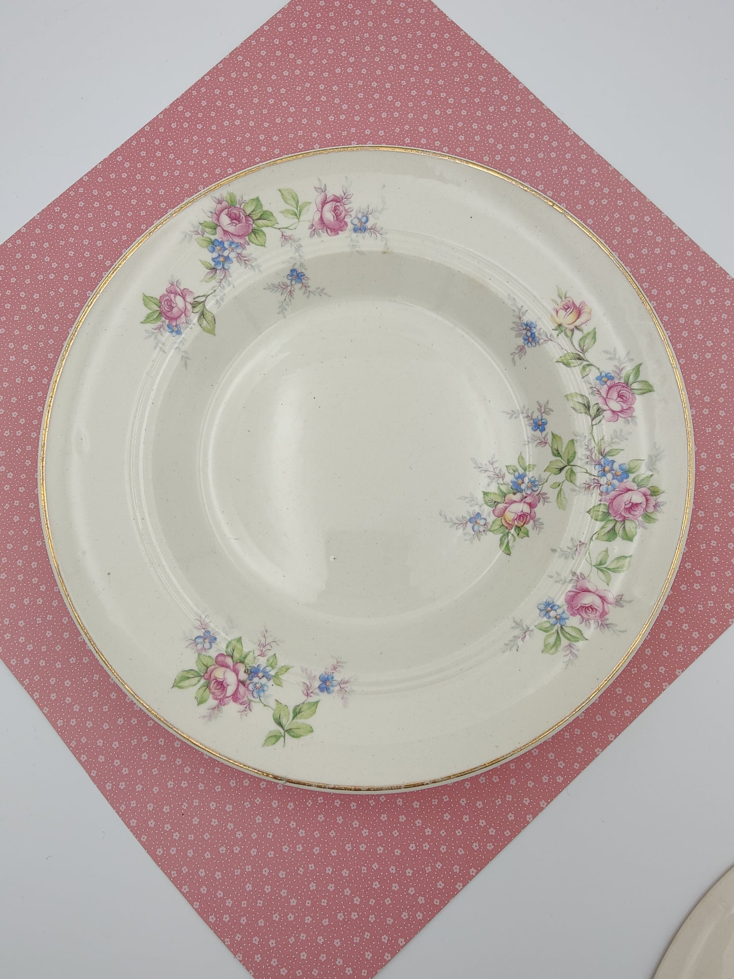 Symphony Salem VTG USA 28K Gold Rim Plate, 2 Available