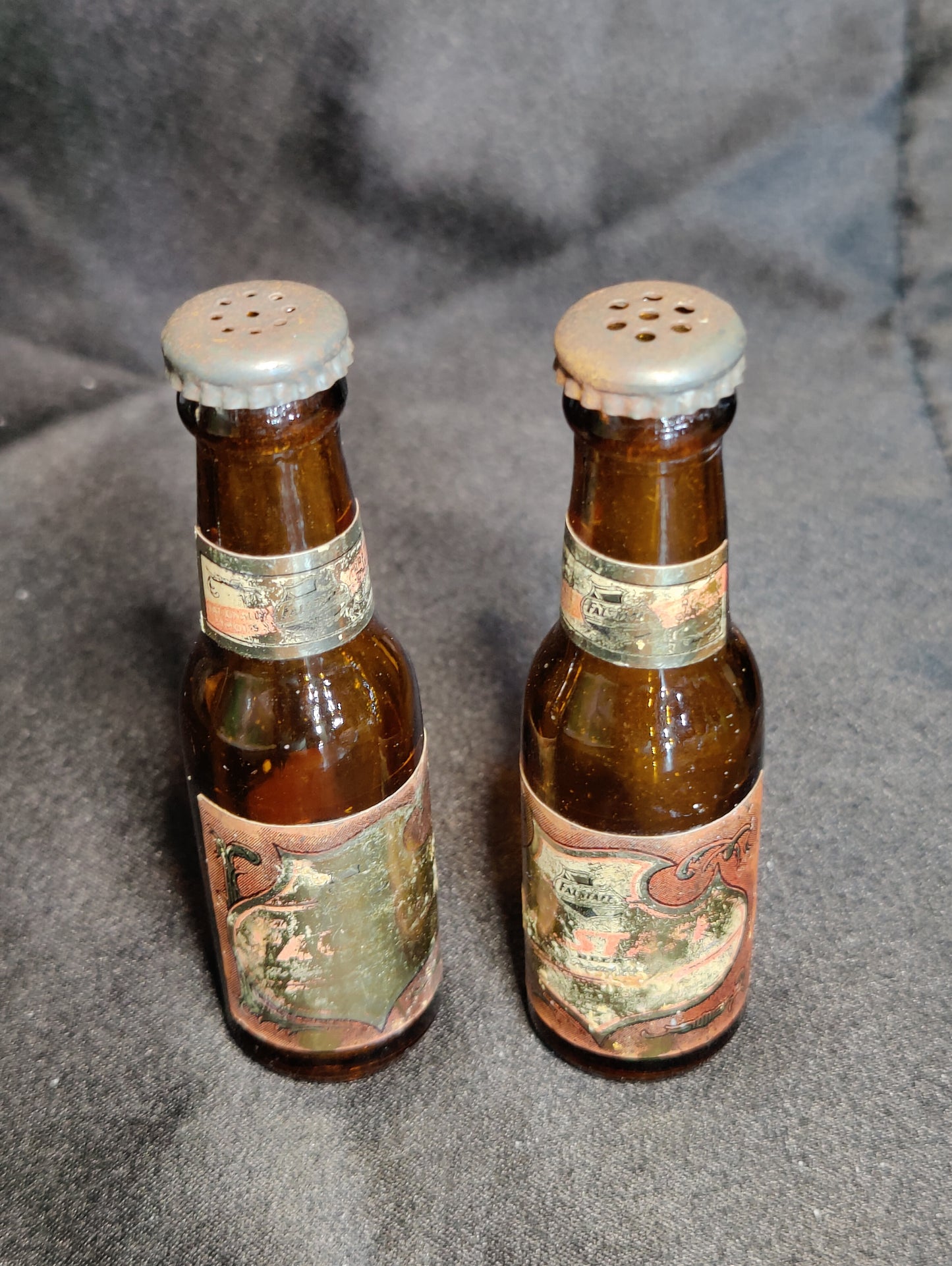 Vintage Falstaff Beer Bottle Shakers