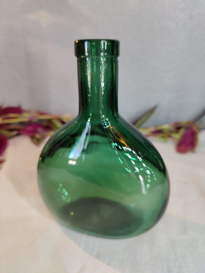 Vintage Emerald Green Vase Bottle