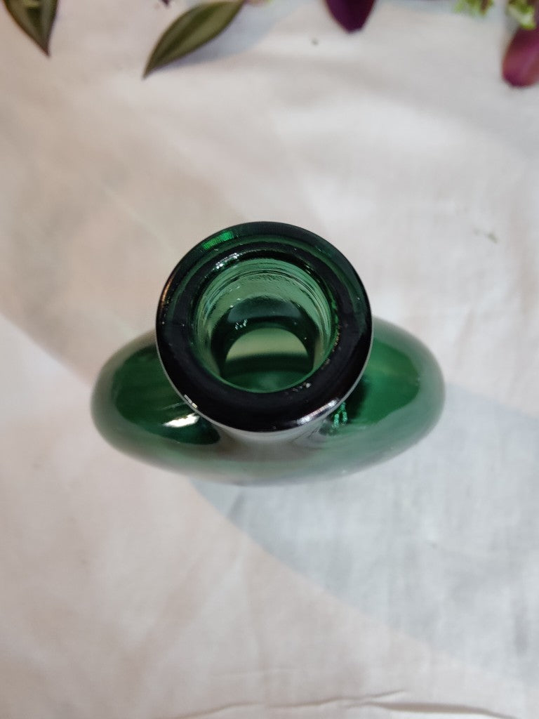 Vintage Emerald Green Vase Bottle