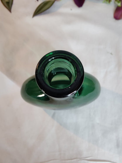 Vintage Emerald Green Vase Bottle