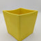 4"x3.5" 1950's HAEGAR USA 3716 Yellow Sand Square Cube Planter Bowl