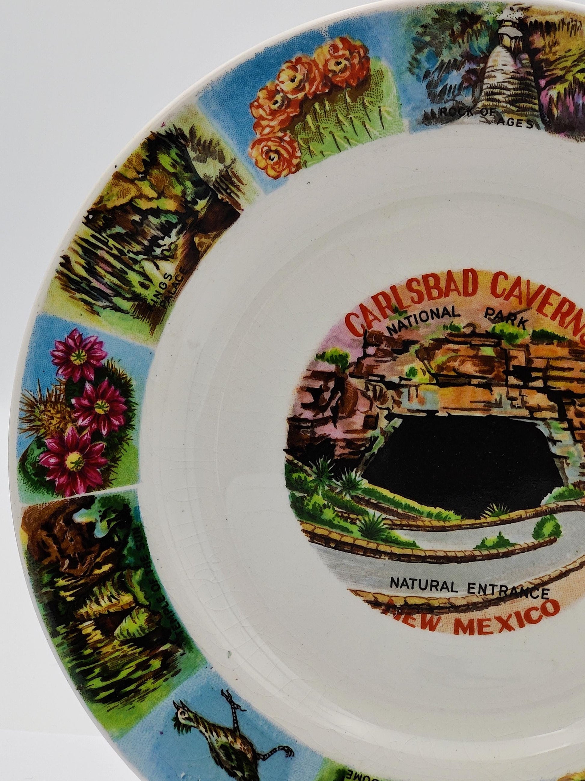 VTG 7" New Mexico Souvenir Plate Collectors Display Dish Made In Japan