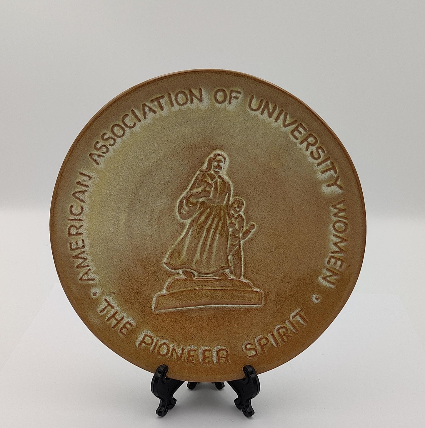 Frankoma American Association of University Women (AAUW) Pioneer Spirit Plate from 1976