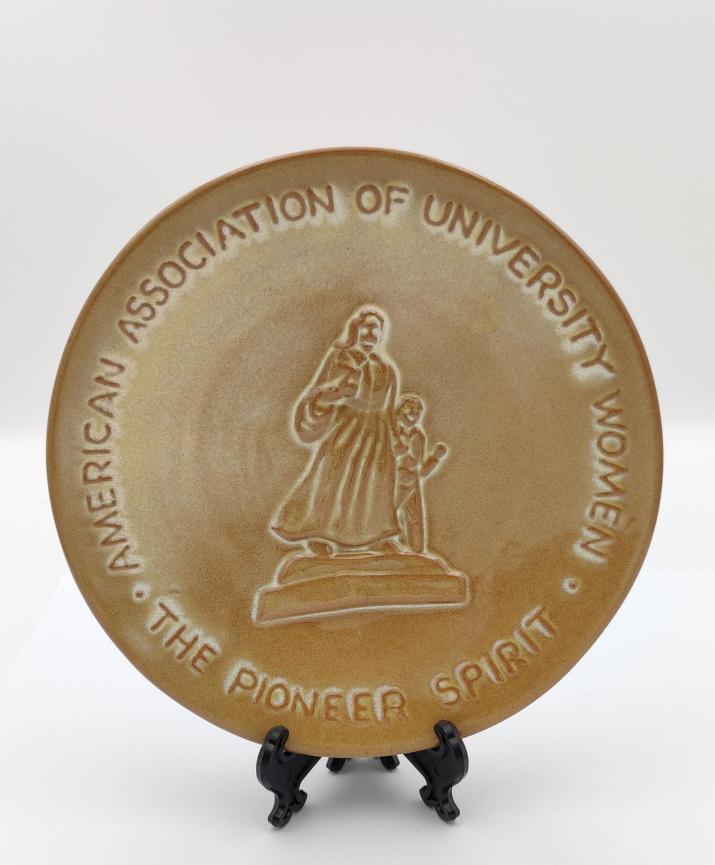 Frankoma American Association of University Women (AAUW) Pioneer Spirit Plate from 1976