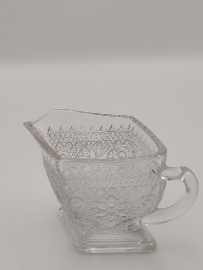 Mid-20th Century Indiana Tiara, Clear Pressed Glass Creamer