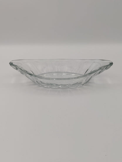 Banana Split Boat Clear Glass Dish 9"L