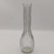 Mid-Century Clear Ribbed Glass 9" Bud Vase