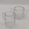 Vintage Milk and Creamer Set, 2pc Matching Glass,