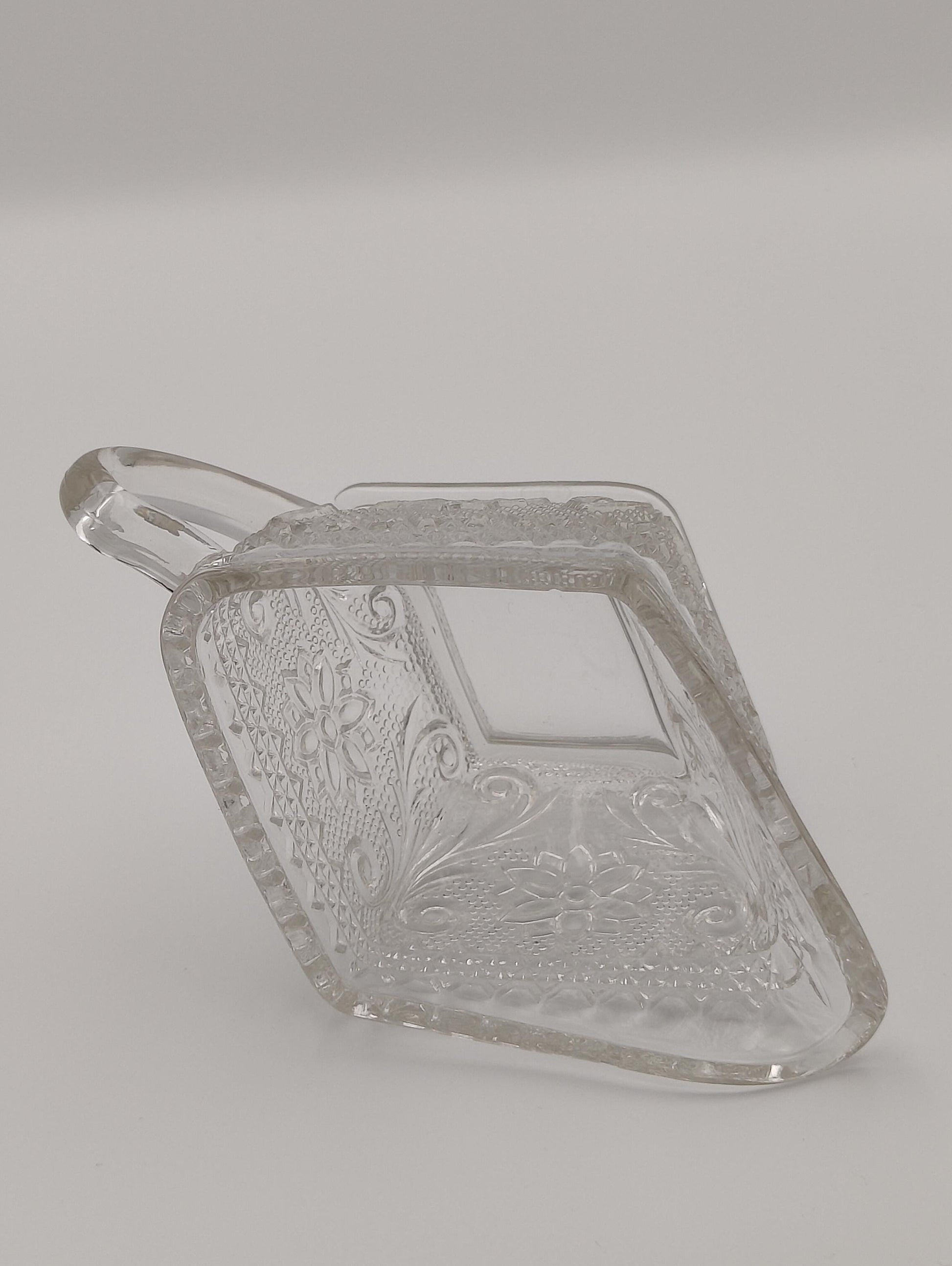 Mid-20th Century Indiana Tiara, Clear Pressed Glass Creamer