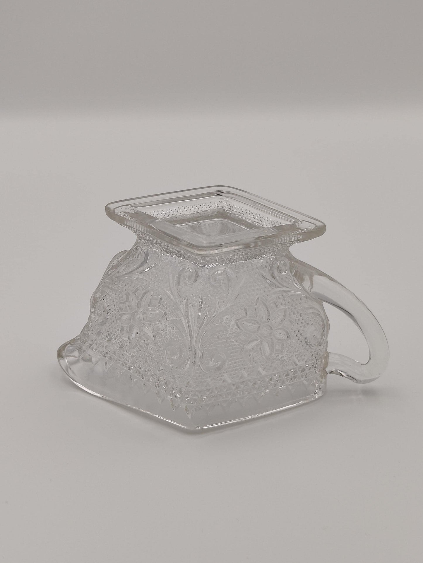 Mid-20th Century Indiana Tiara, Clear Pressed Glass Creamer