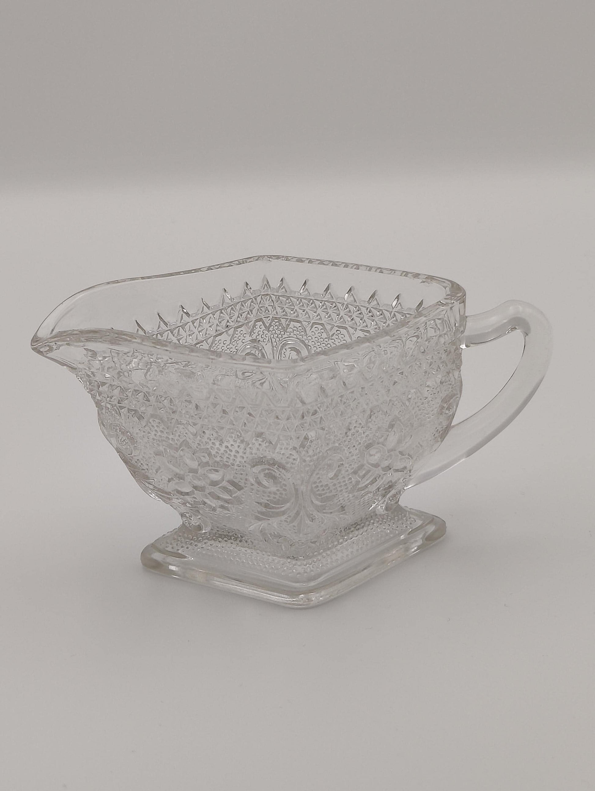 Mid-20th Century Indiana Tiara, Clear Pressed Glass Creamer