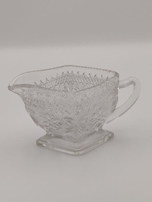 Mid-20th Century Indiana Tiara, Clear Pressed Glass Creamer