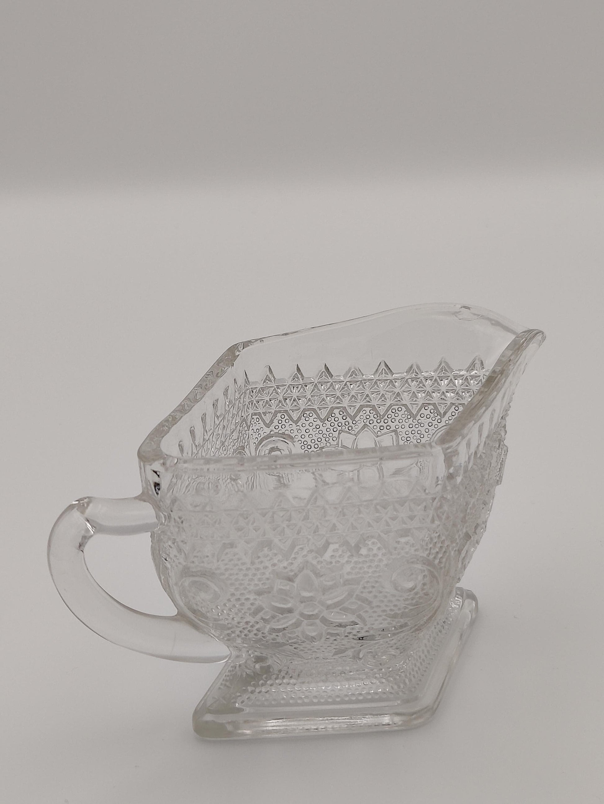 Mid-20th Century Indiana Tiara, Clear Pressed Glass Creamer