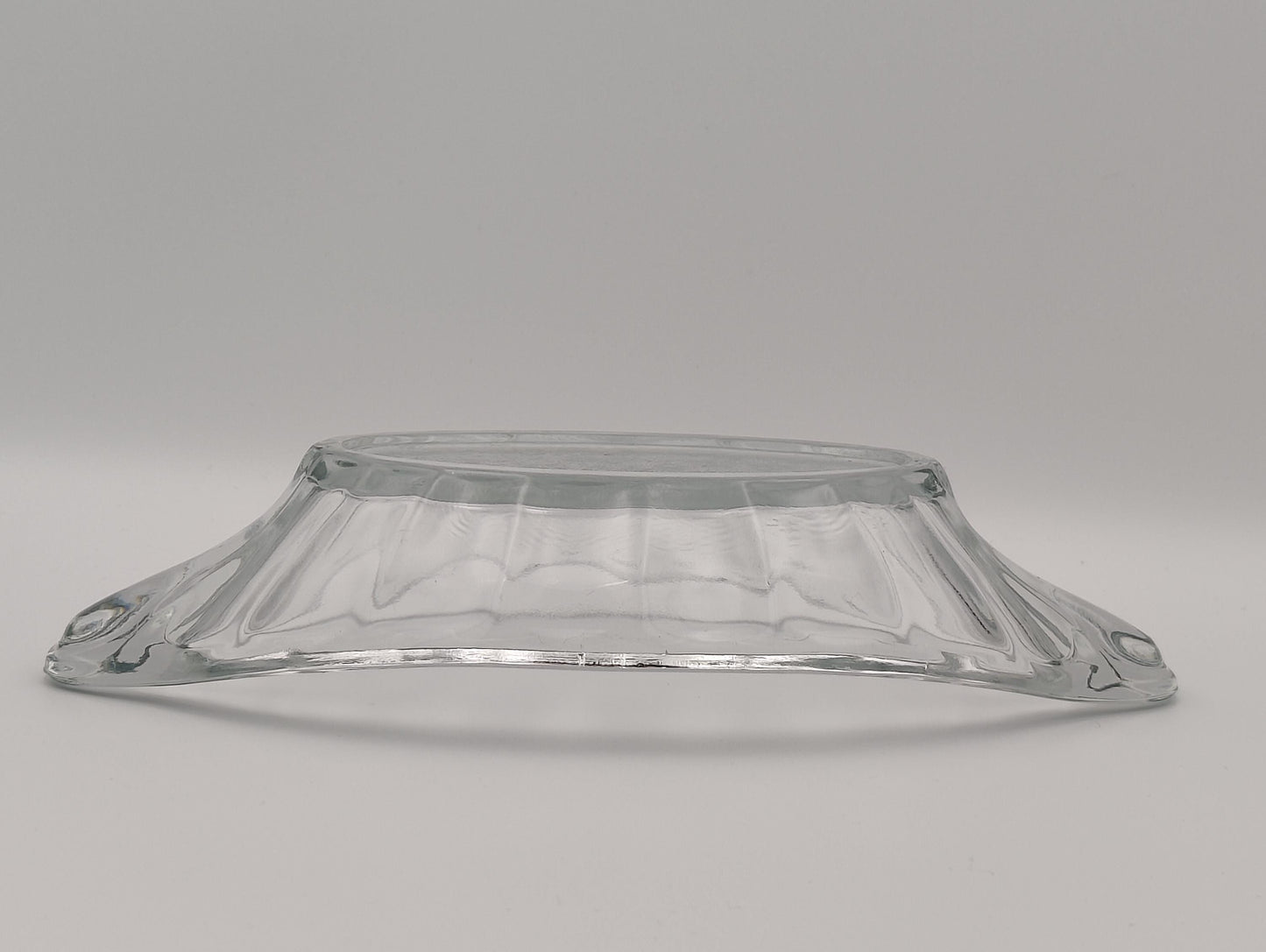 Banana Split Boat Clear Glass Dish 9"L