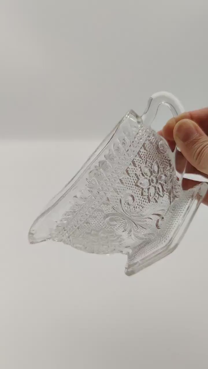 Mid-20th Century Indiana Tiara, Clear Pressed Glass Creamer