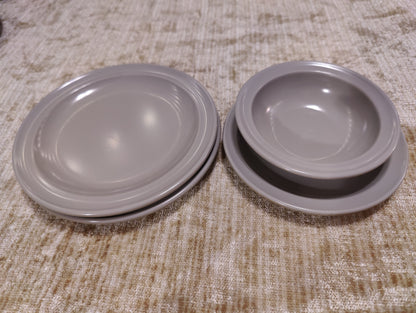 Vintage Prolonware Melmar Table Set Cups and Plates Mix