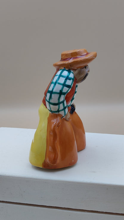 Cowboy Pancho Salt/Pepper Shaker Vintage MCM