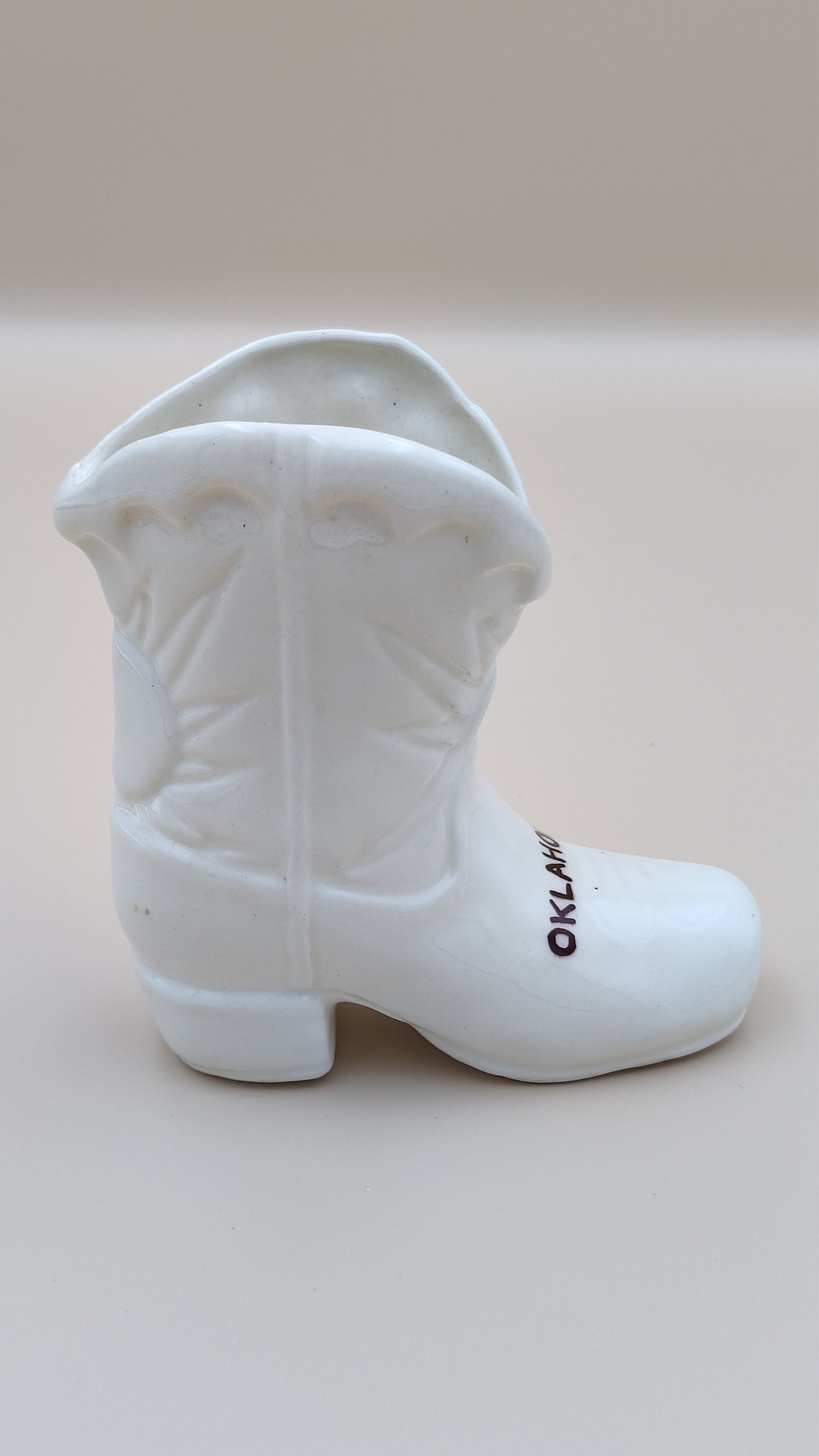 4.5" Oklahoma Souvenir Ceramic Boot