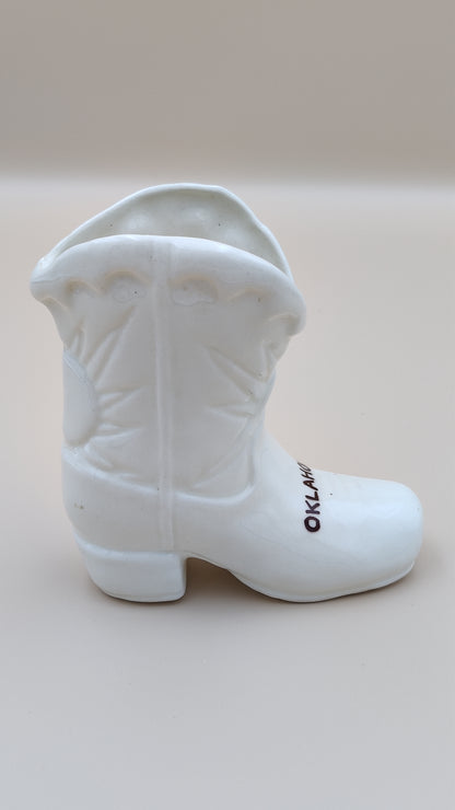 4.5" Oklahoma Souvenir Ceramic Boot
