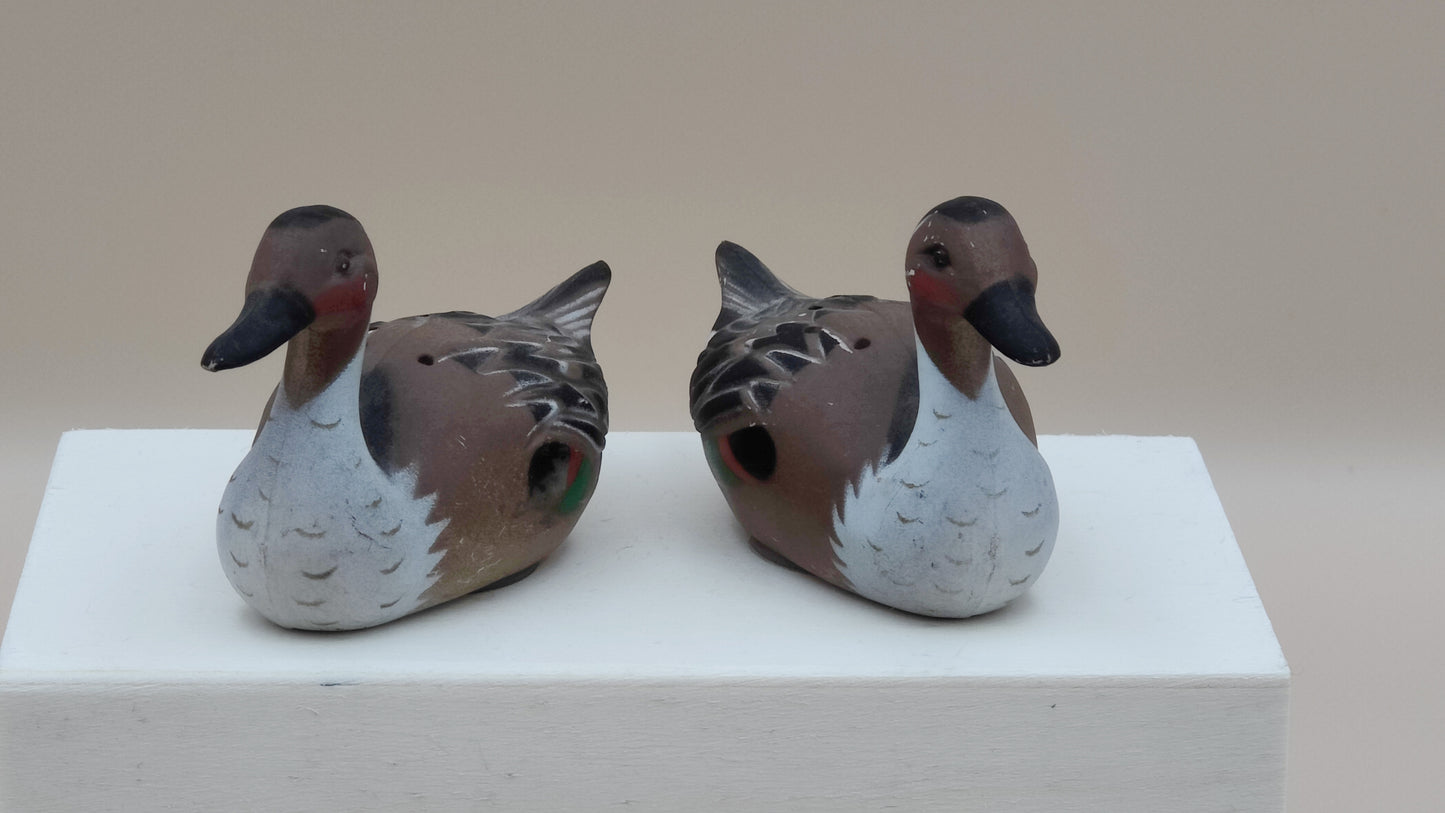 Vintage Mallard Duck Salt & Pepper Shaker Duo