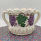 Double-Handle Grapes on Vine Sugar Bowl, No Lid