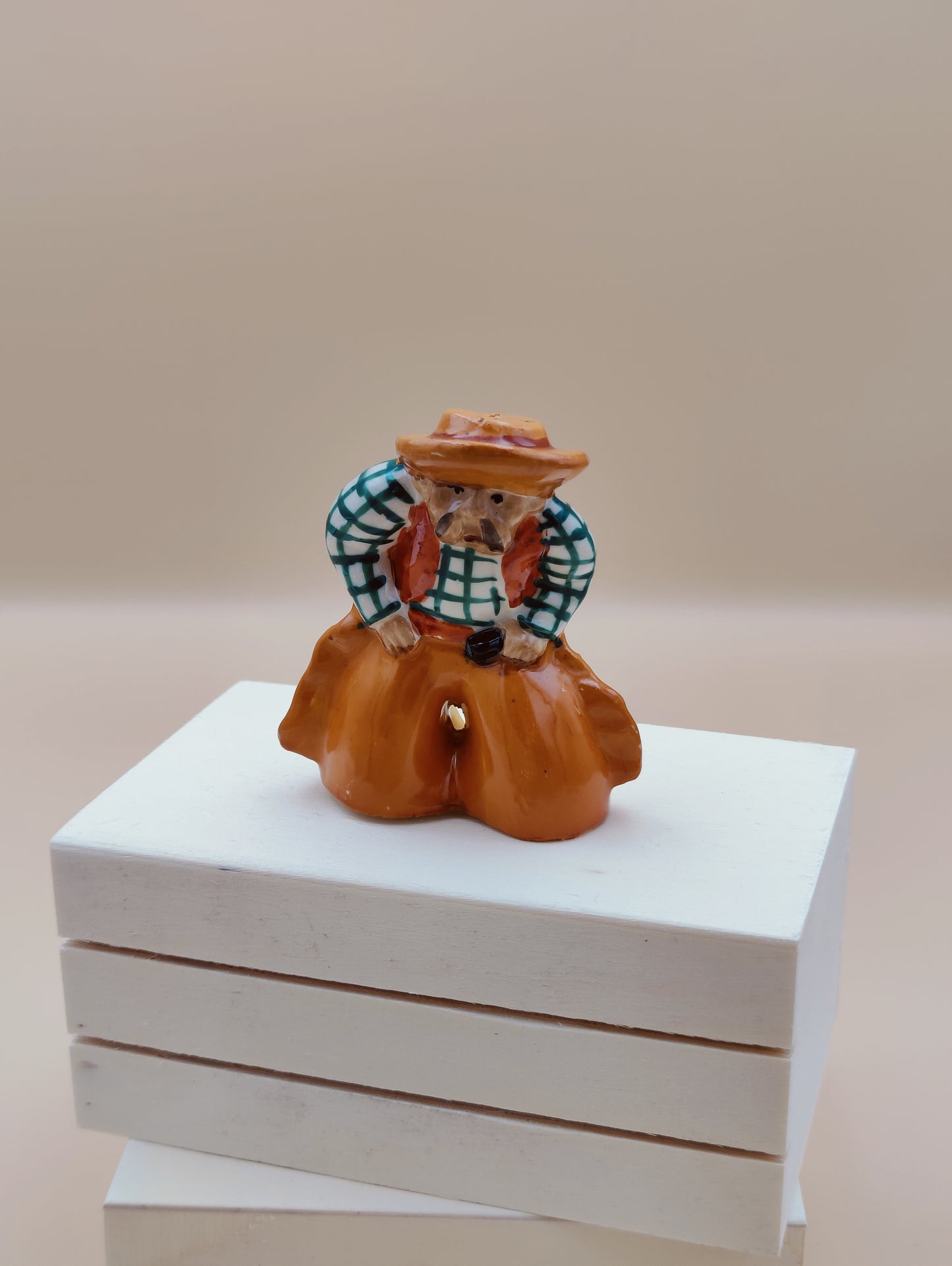 Cowboy Pancho Salt/Pepper Shaker Vintage MCM