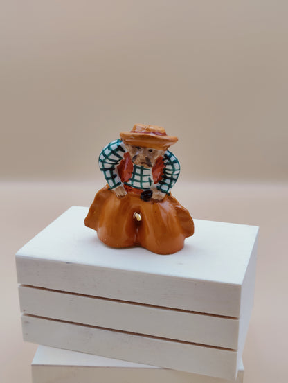 Cowboy Pancho Salt/Pepper Shaker Vintage MCM