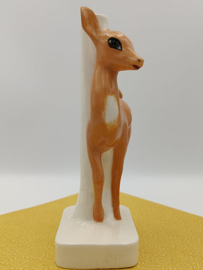 Vintage Fawn Lamp Base Figurine