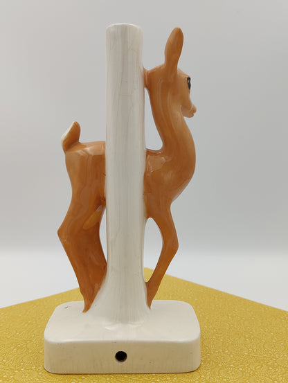 Vintage Fawn Lamp Base Figurine