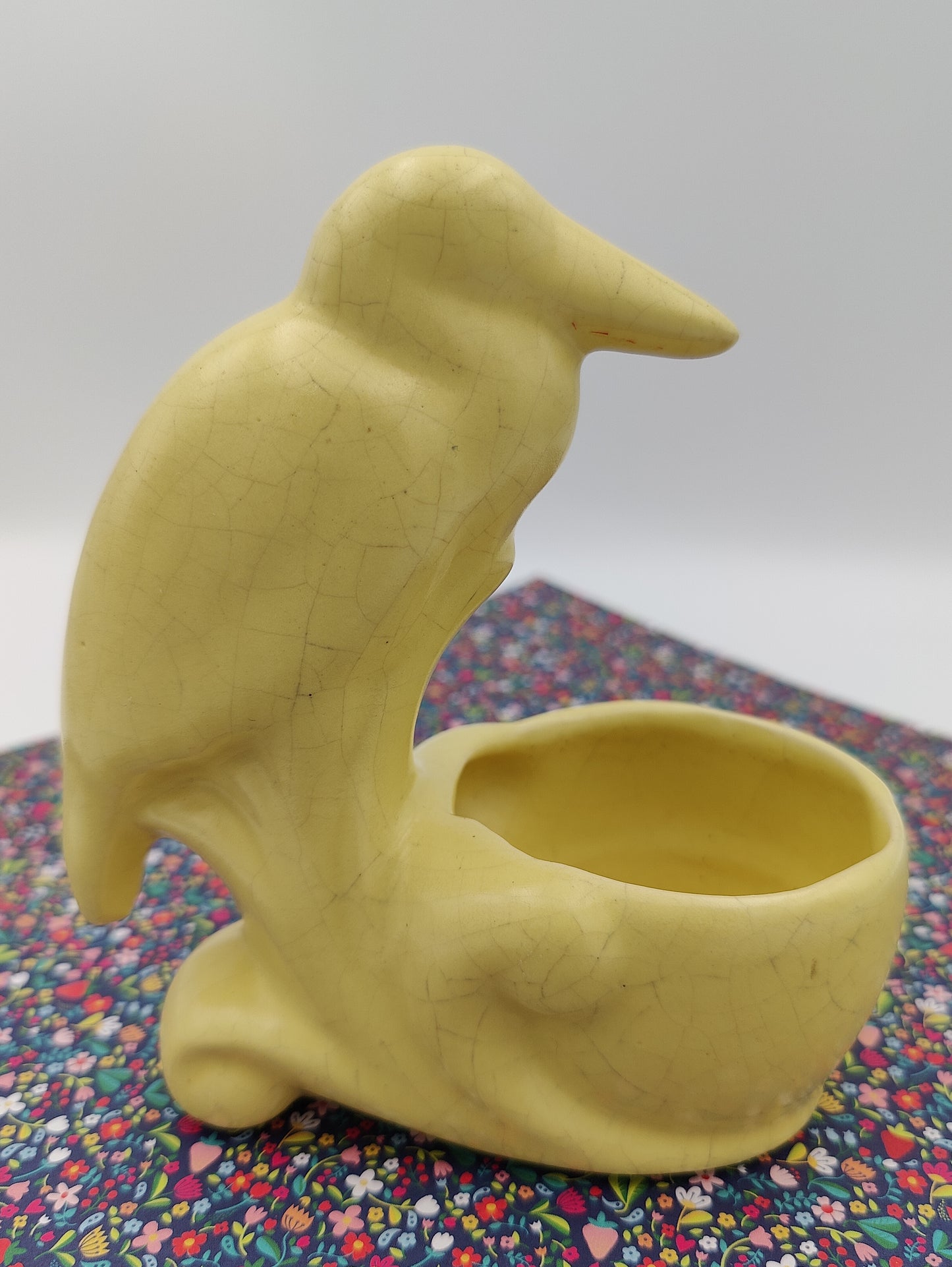 Yellow Stork Vintage Planter