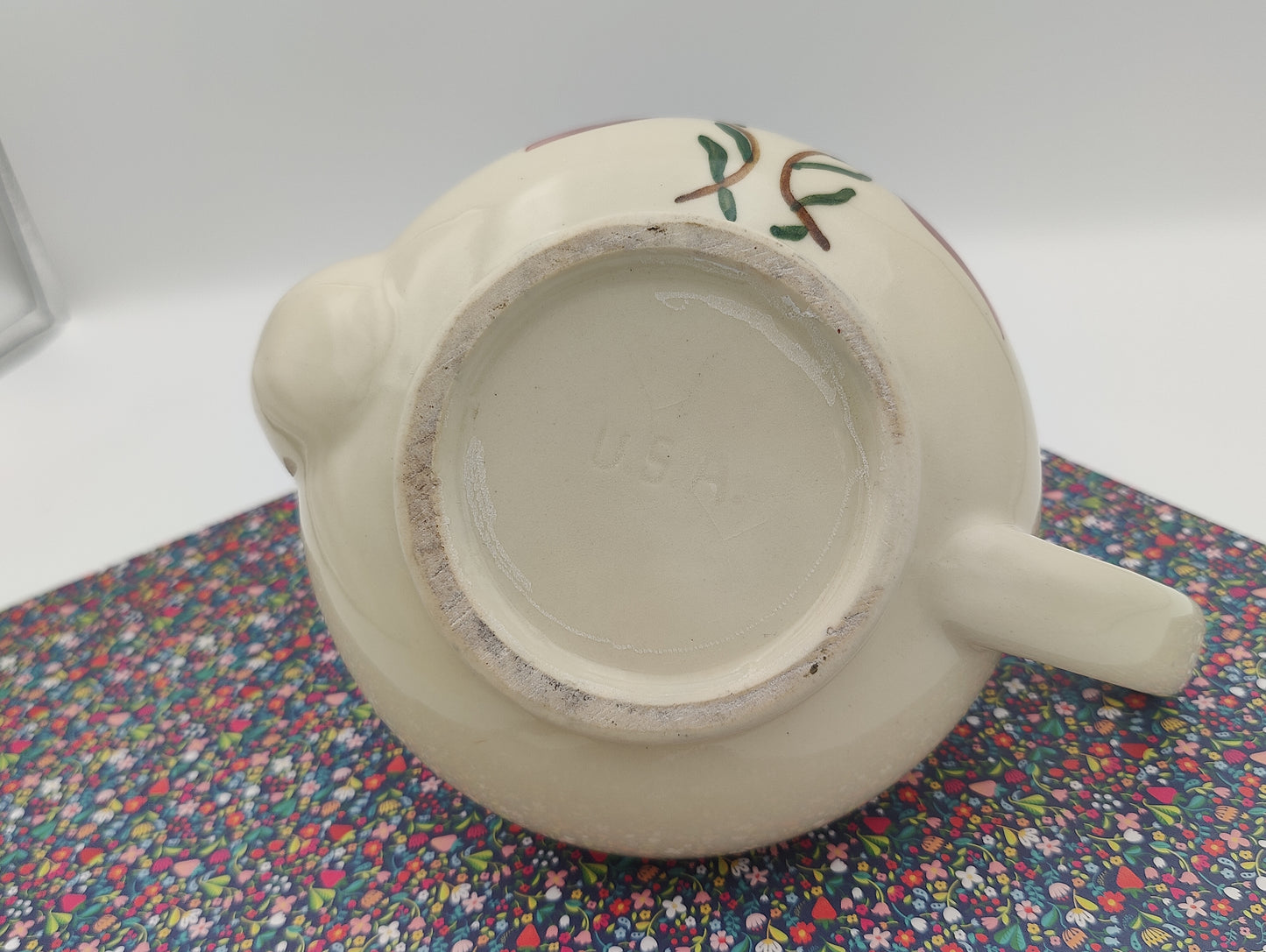 Shawnee Pottery Pennsylvania Dutch Teapot, Vintage 1940's, NO LID