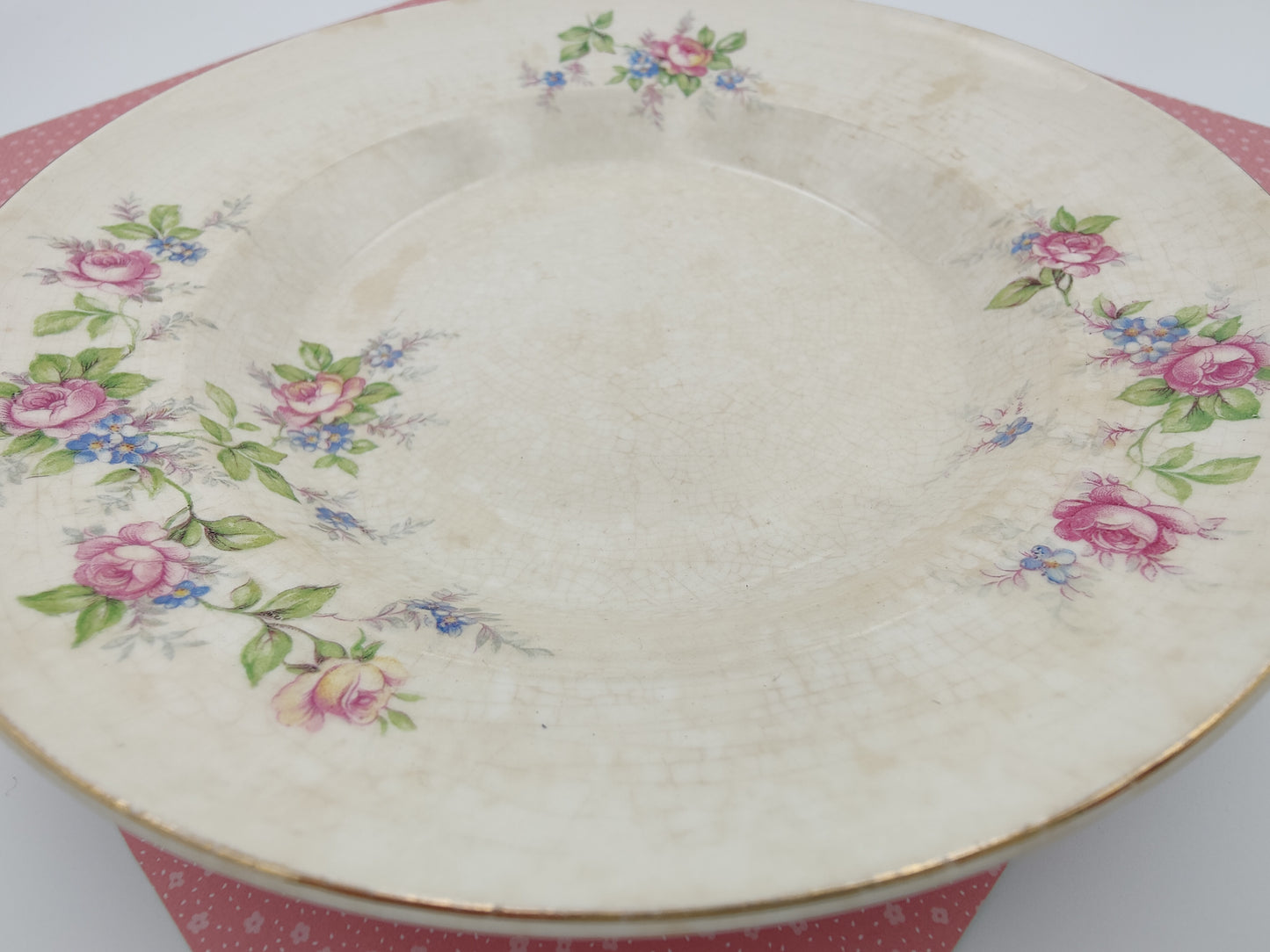 Symphony Salem VTG USA 28K Gold Rim Plate, 2 Available