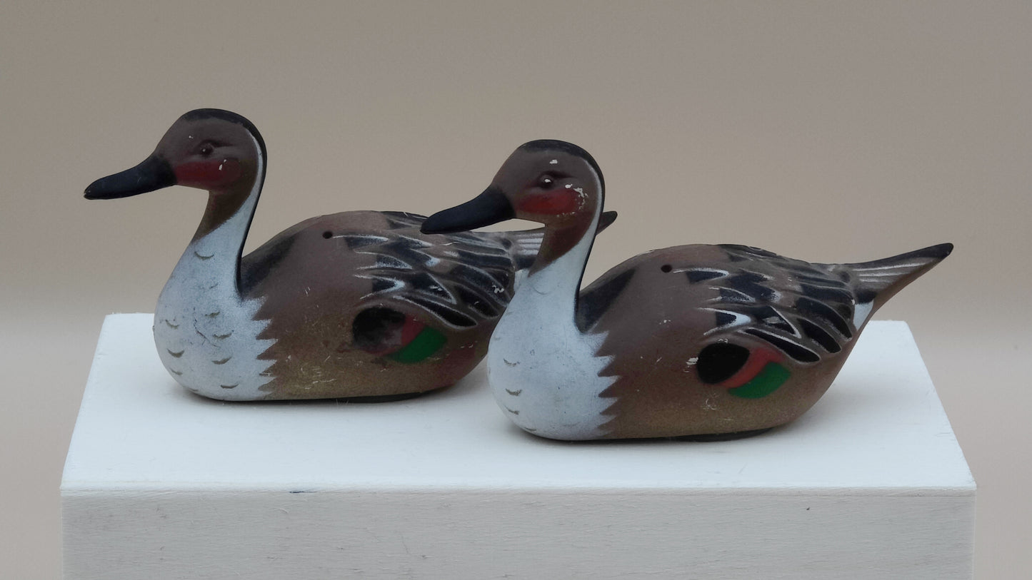 Vintage Mallard Duck Salt & Pepper Shaker Duo