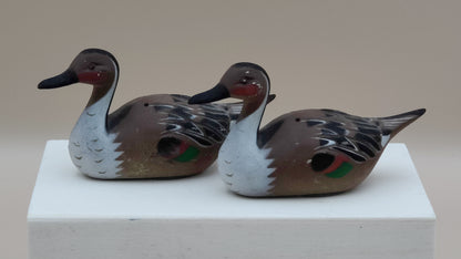Vintage Mallard Duck Salt & Pepper Shaker Duo