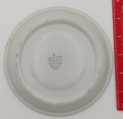 6" Vitrified Sterling China: Liverpool, OH - Green Trim