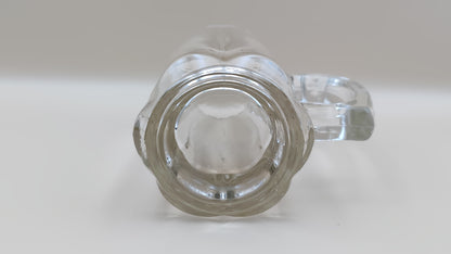 Vintage Heavy Libbey Glass Paneled Tavern Stein 6" Tall
