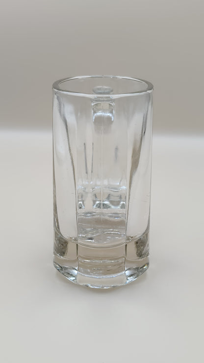 Vintage Heavy Libbey Glass Paneled Tavern Stein 6" Tall