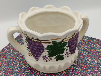 Double-Handle Grapes on Vine Sugar Bowl, No Lid