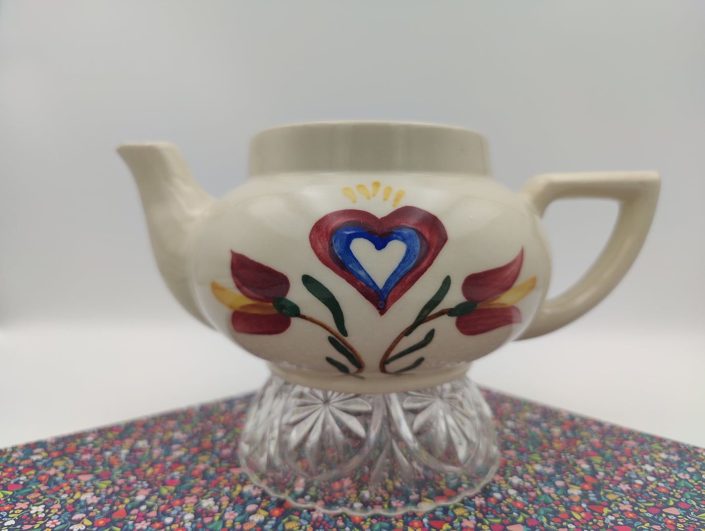 Shawnee Pottery Pennsylvania Dutch Teapot, Vintage 1940's, NO LID
