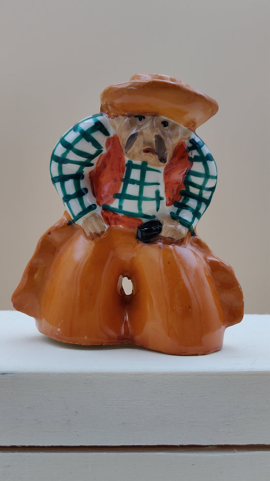 Cowboy Pancho Salt/Pepper Shaker Vintage MCM