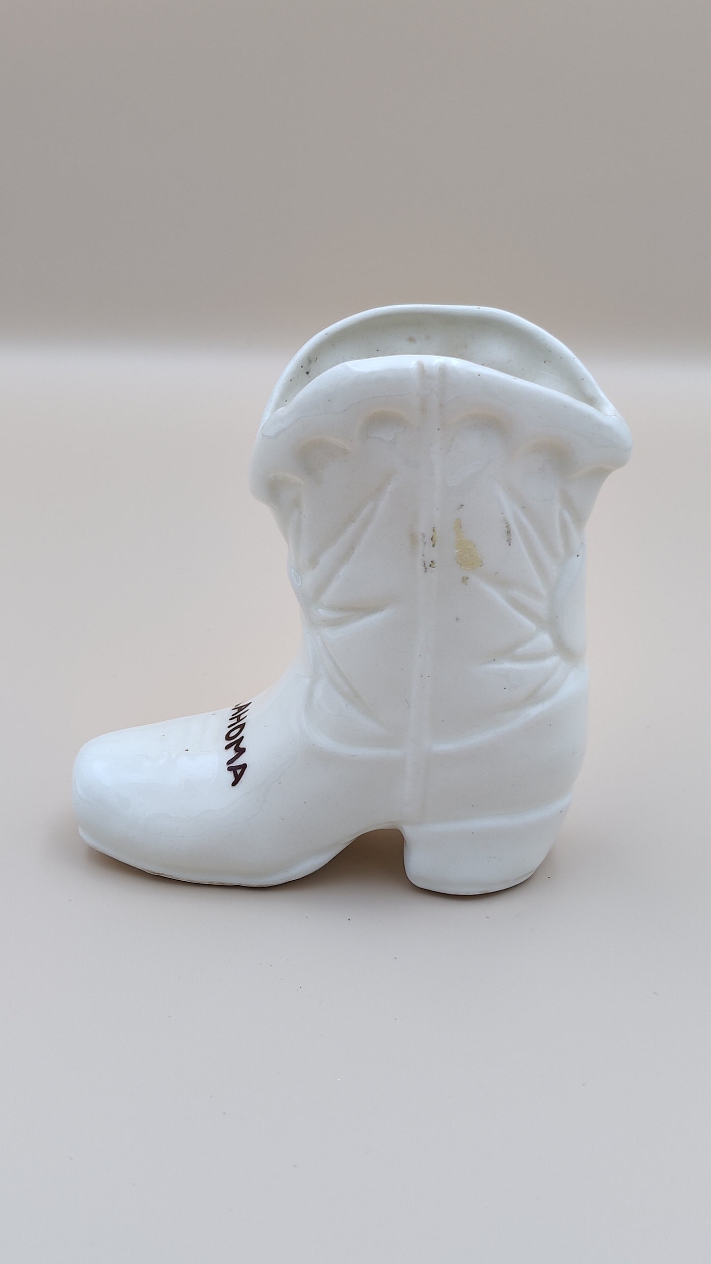 4.5" Oklahoma Souvenir Ceramic Boot
